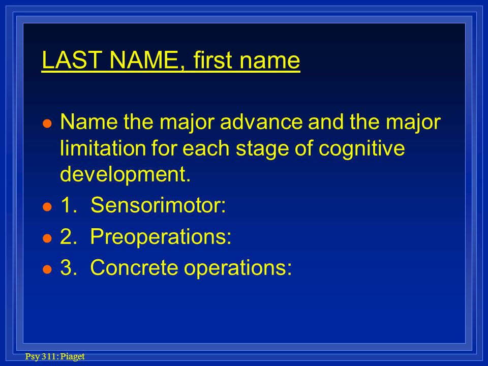 Piaget first name 2025